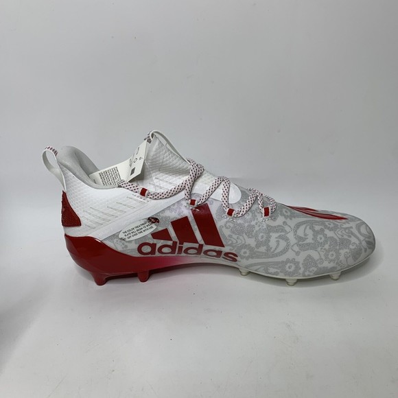 Adidas Football Cleats Adizero Reign Young King Mens Size 9.5 FU6708 Floral Red